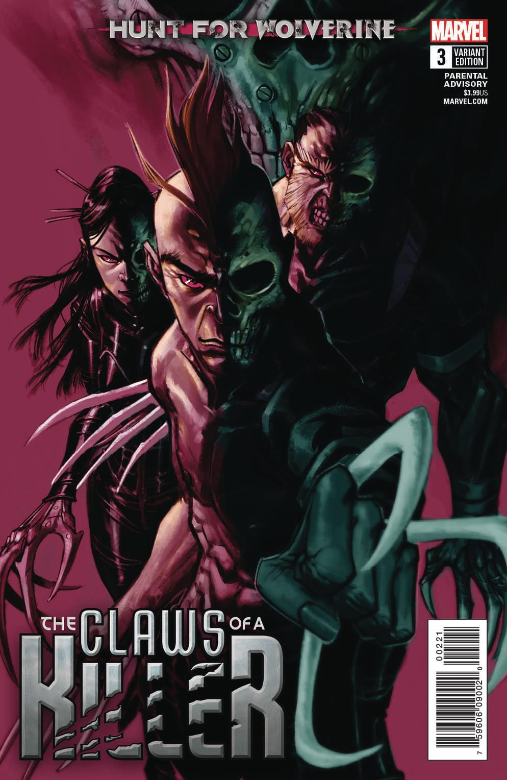 Marvel COMIC BOOK Hunt For Wolverine: Claws Of A Killer #3 - VAR (VF/NM)