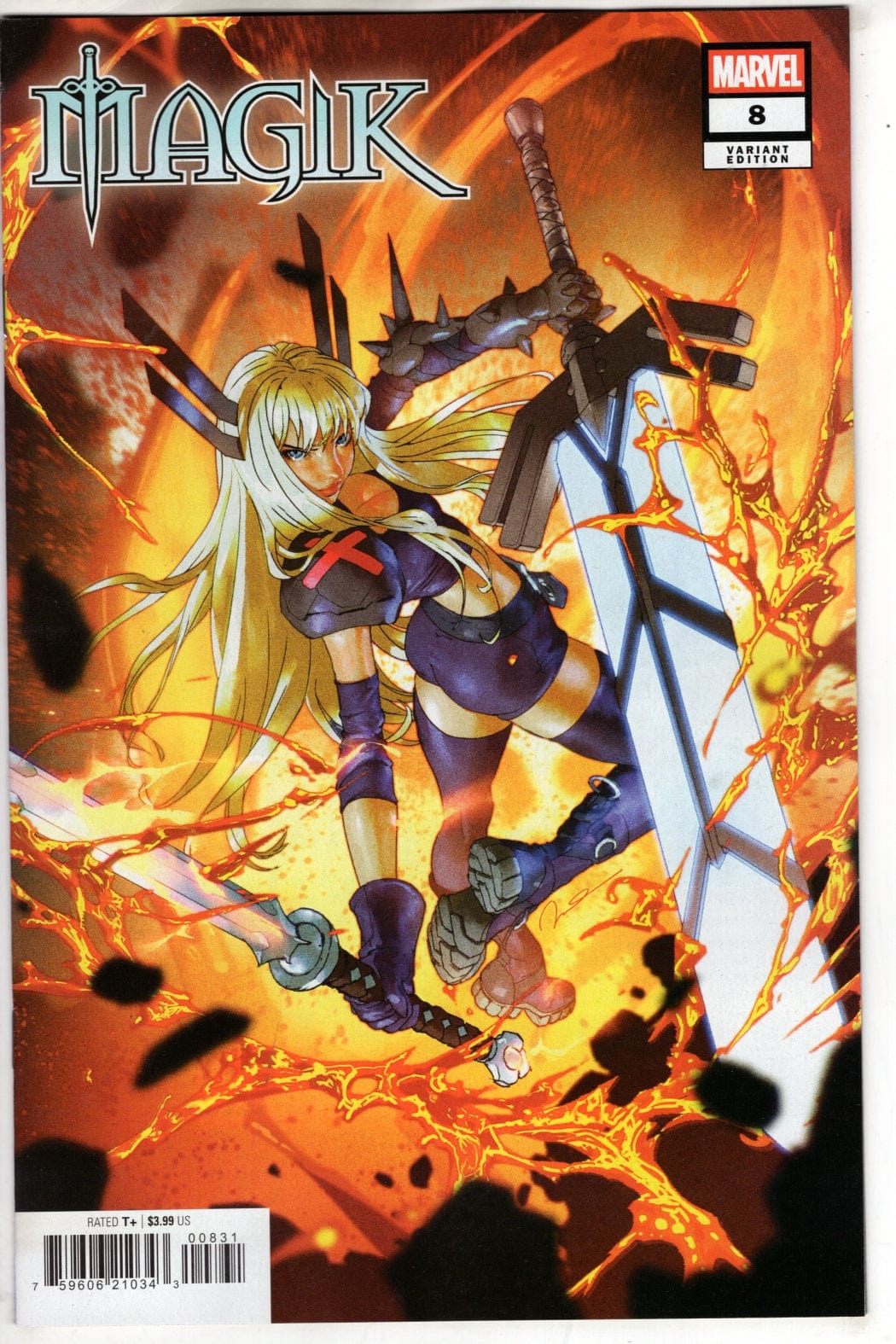 Marvel COMIC BOOK MAGIK #8 GERALD PAREL VARIANT