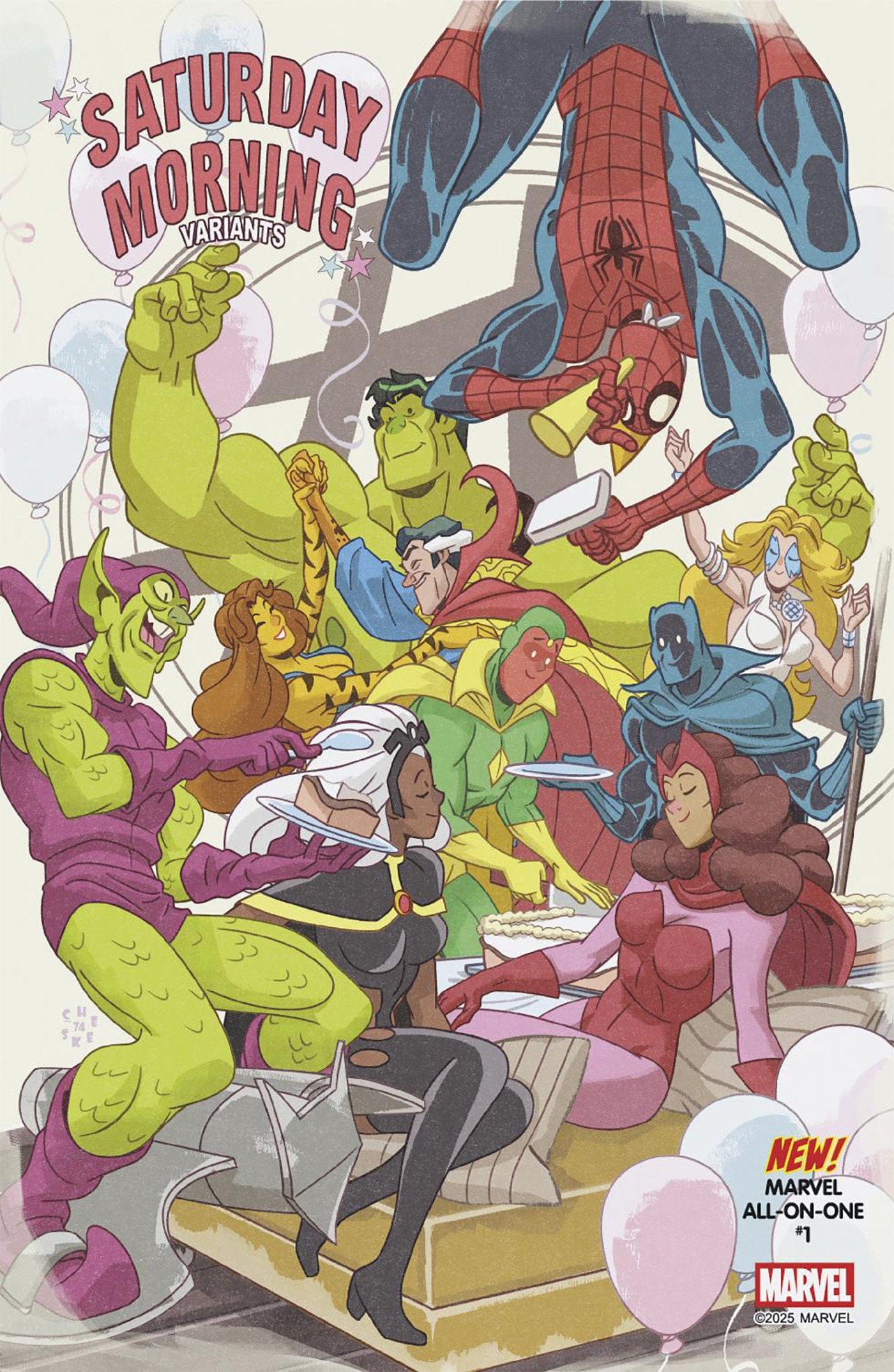 Marvel COMIC BOOK MARVEL ALL-ON-ONE #1 SEAN GALLOWAY SATURDAY MORNING VARIANT