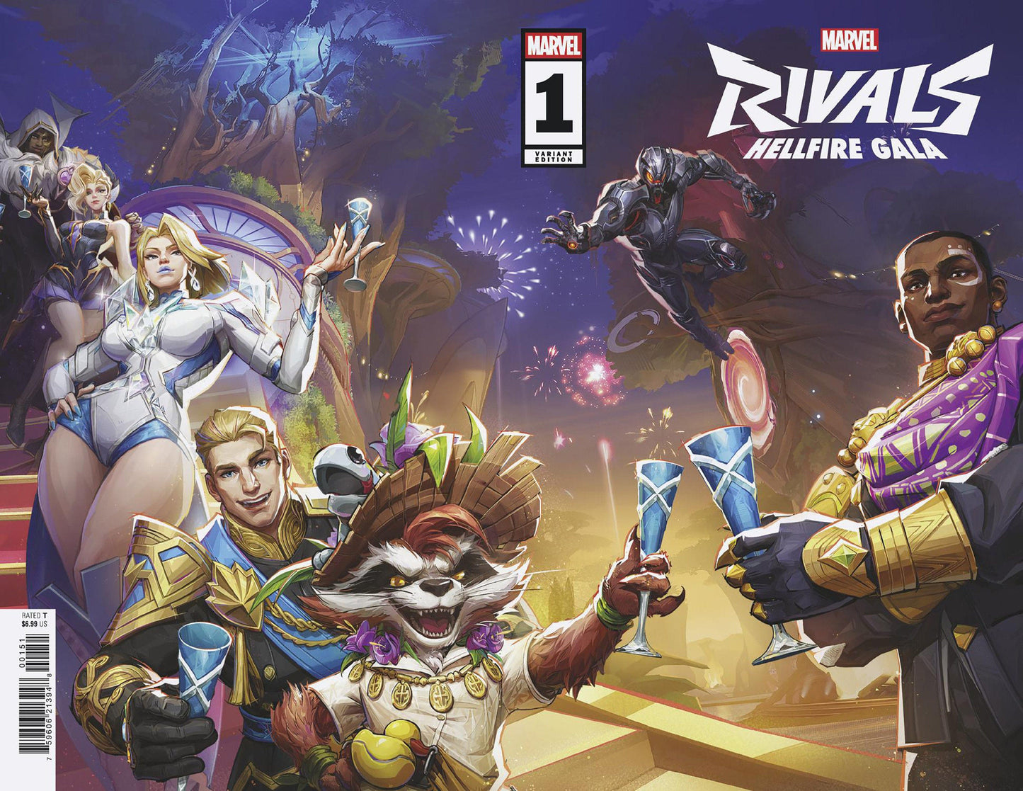 Marvel COMIC BOOK MARVEL RIVALS: HELLFIRE GALA #1 NETEASE GAMES MARVEL RIVALS WRAPAROUND VARIANT
