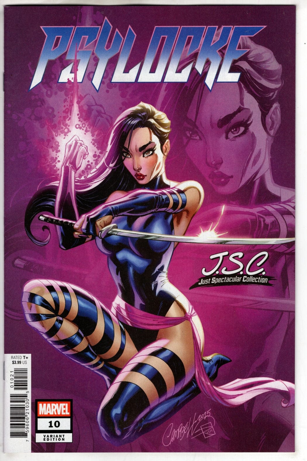 Marvel COMIC BOOK PSYLOCKE #10 J. SCOTT CAMPBELL VARIANT