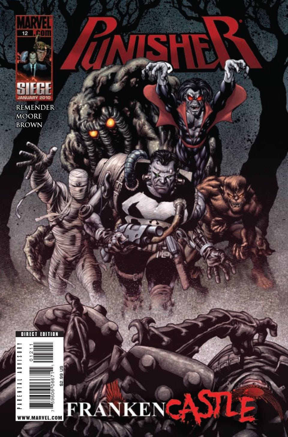 Marvel COMIC BOOK Punisher #12 CVR A Marvel 2009 FN
