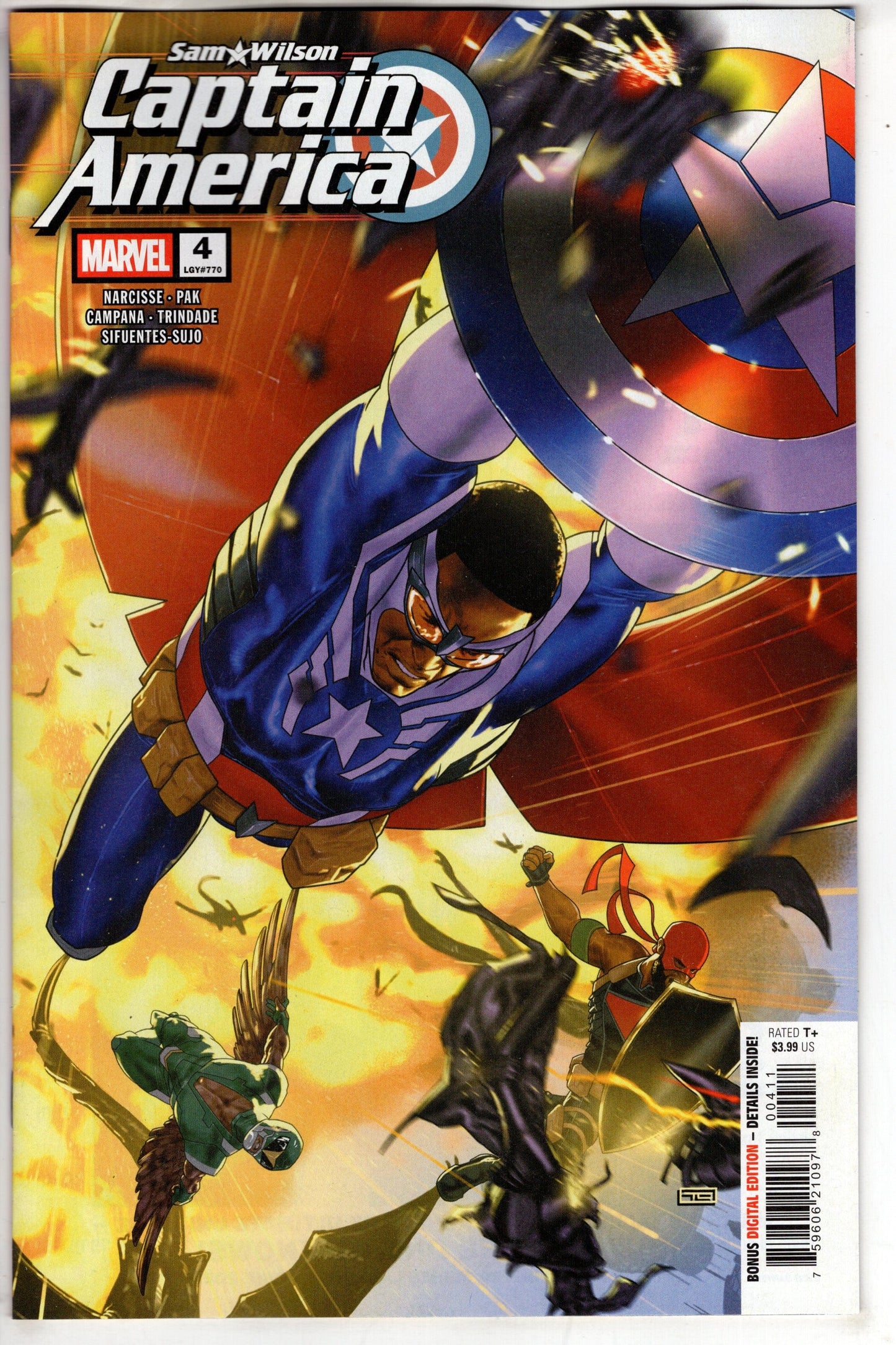 Marvel COMIC BOOK SAM WILSON CAPTAIN AMERICA #4