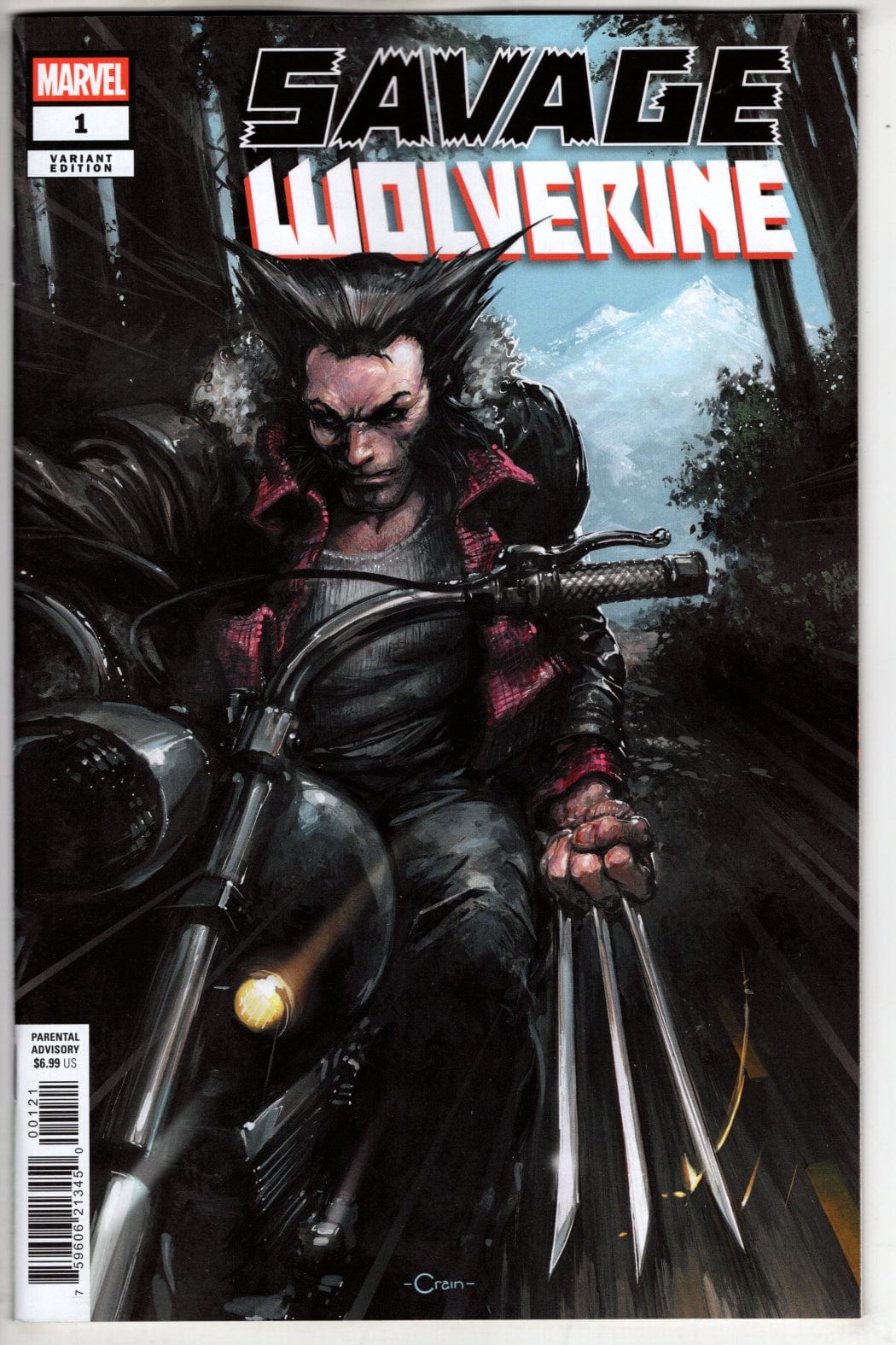 Marvel COMIC BOOK SAVAGE WOLVERINE #1 CLAYTON CRAIN VARIANT