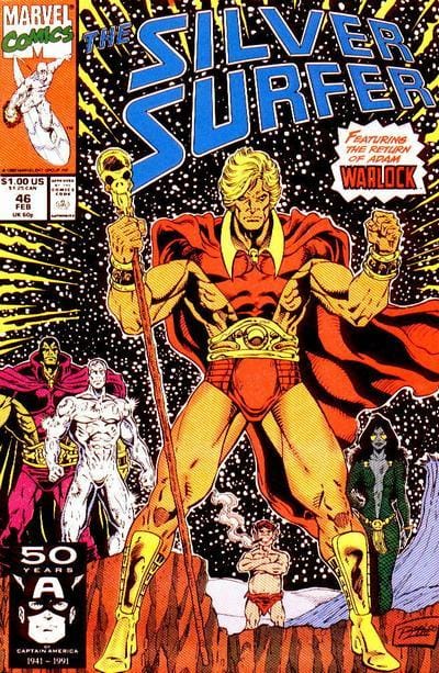 Marvel COMIC BOOK Silver Surfer #46 (VF/NM)