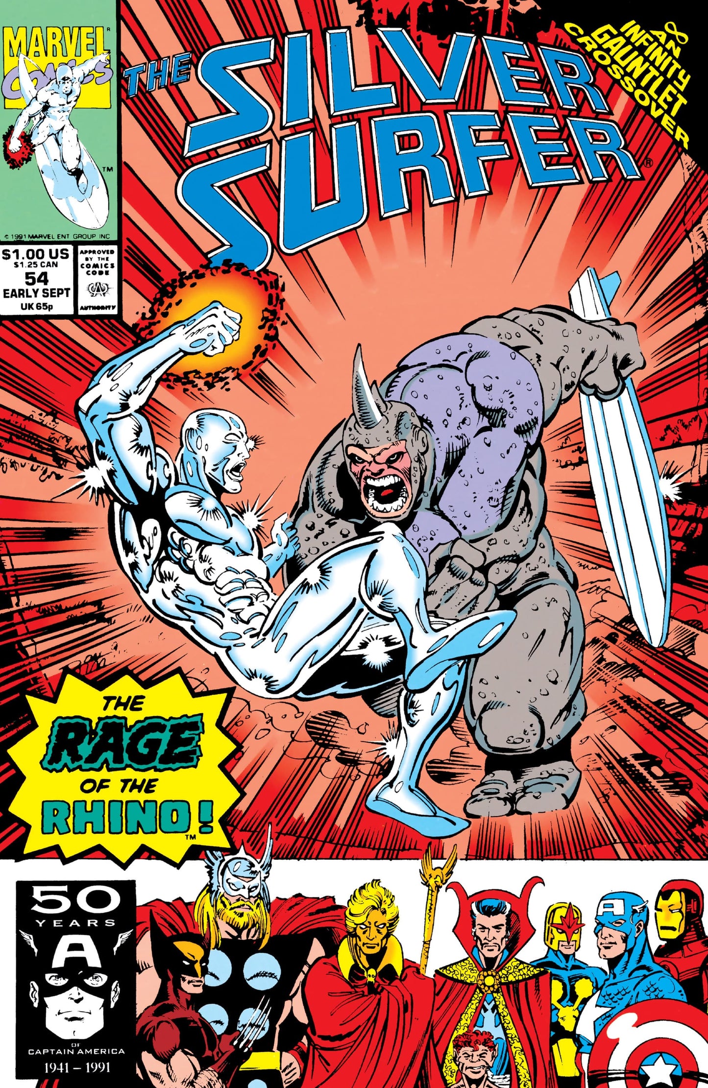 Marvel COMIC BOOK Silver Surfer #54 (VF/NM)