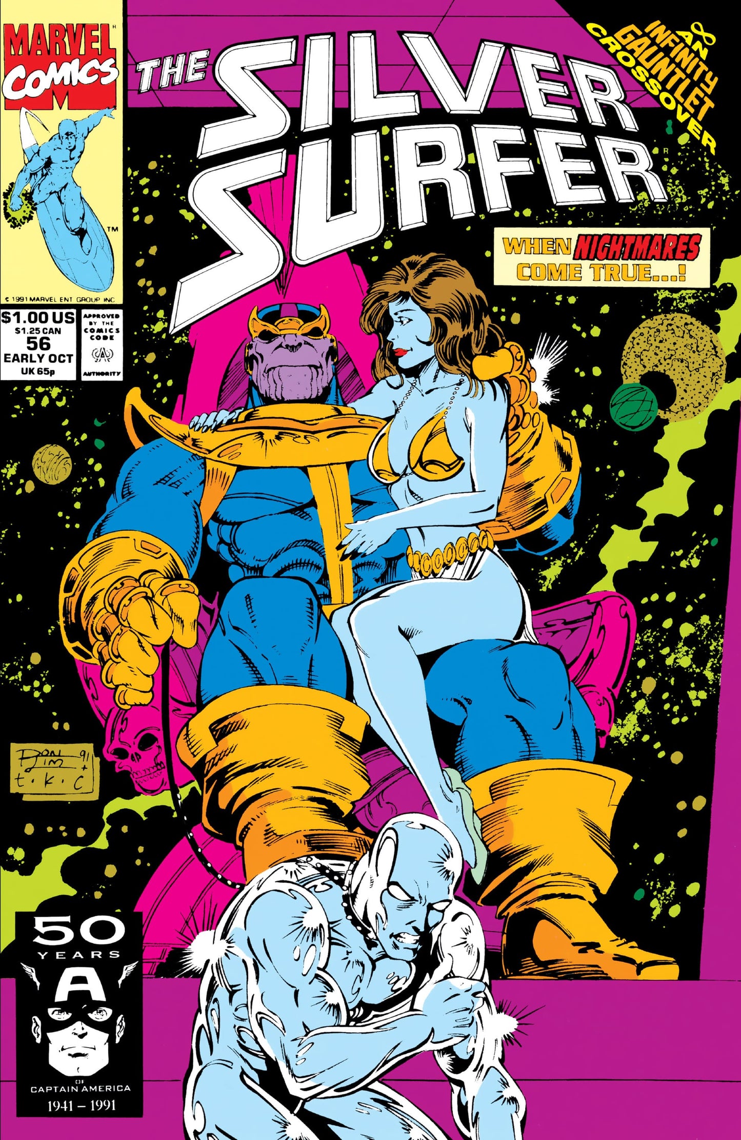 Marvel COMIC BOOK Silver Surfer #56 (VF/NM)
