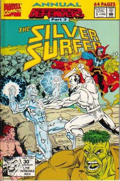 Marvel COMIC BOOK Silver Surfer Annual #5 (FN)