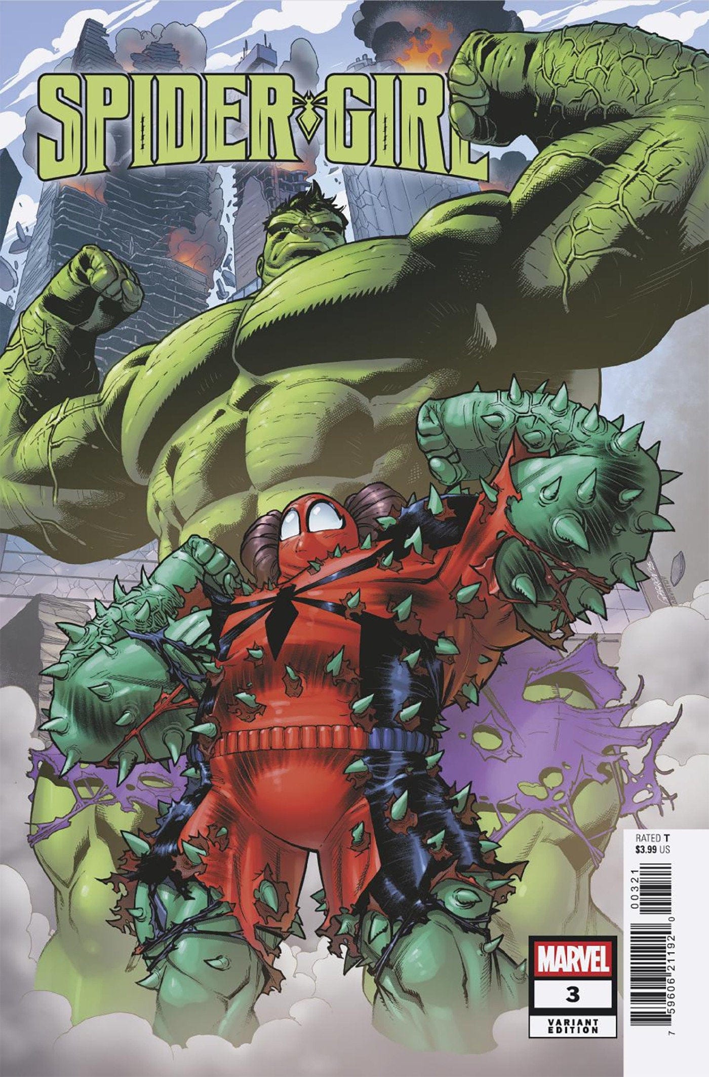 Marvel COMIC BOOK SPIDER-GIRL #3 JAVIER GARRON SPIDER-GIRL FUNHOUSE MIRROR VARIANT