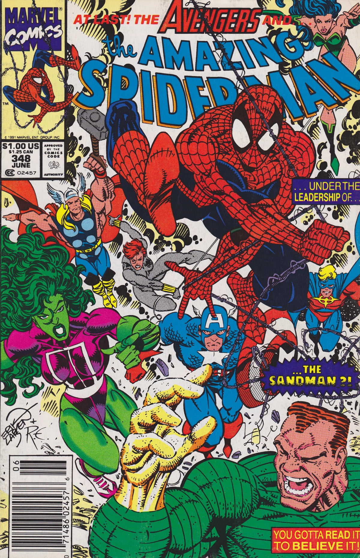 Marvel COMIC BOOK The Amazing Spider-Man #348 - CVR A (FN)
