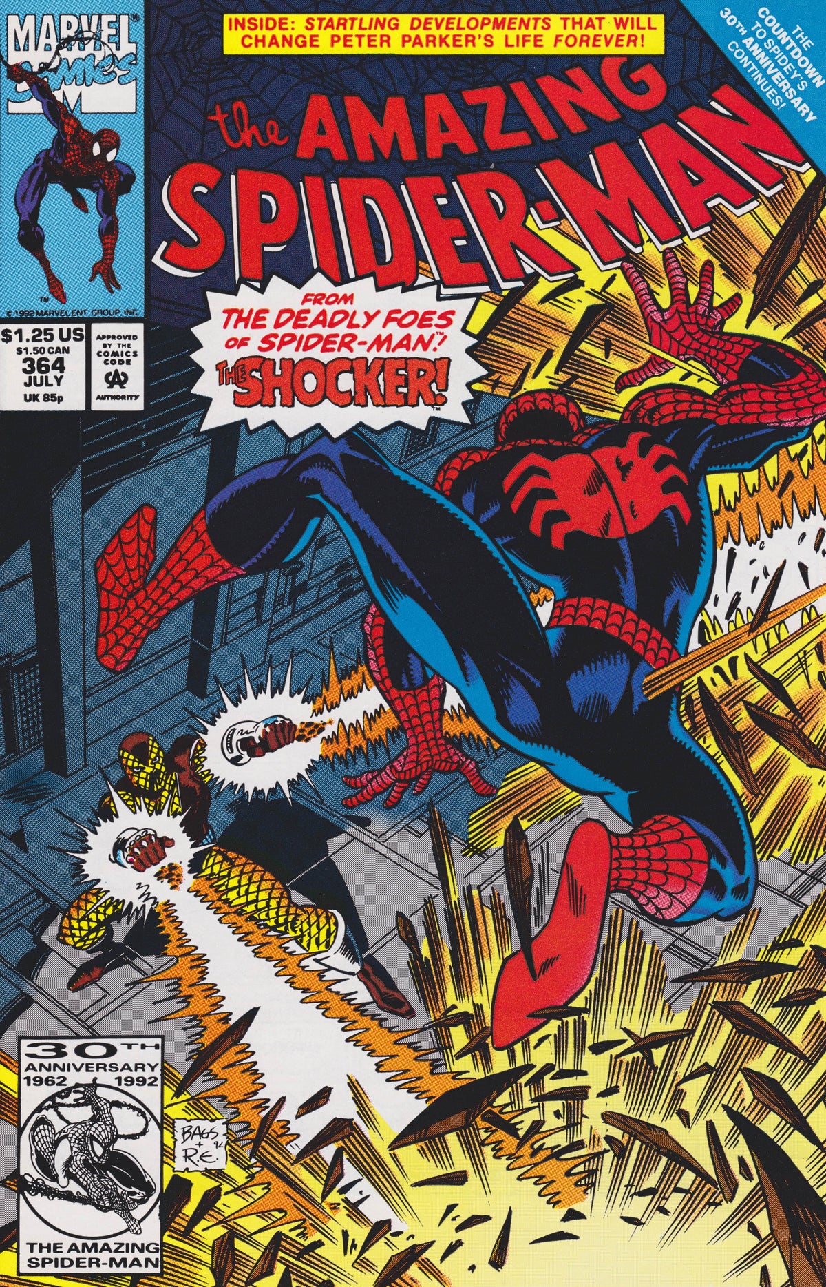 Marvel COMIC BOOK The Amazing Spider-Man #364 - CVR A (FN)