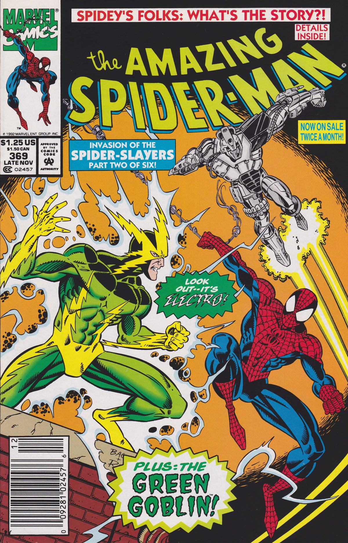 Marvel COMIC BOOK The Amazing Spider-Man #369 - CVR A (FN)