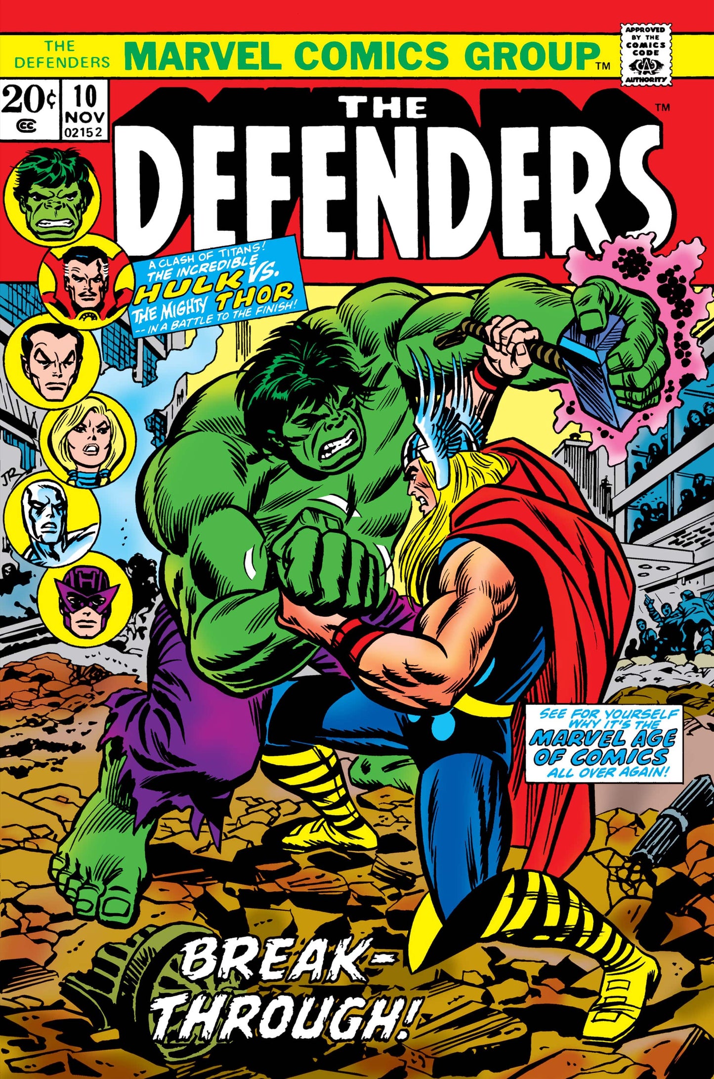Marvel COMIC BOOK The Defenders #10 (VG)