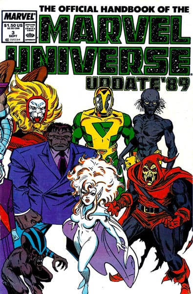 Marvel COMIC BOOK The Official Handbook of the Marvel Universe #3 - CVR A