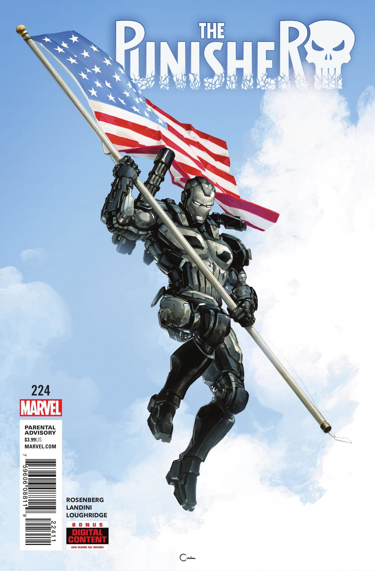 Marvel COMIC BOOK The Punisher #224 CVR A Marvel 2018 FN