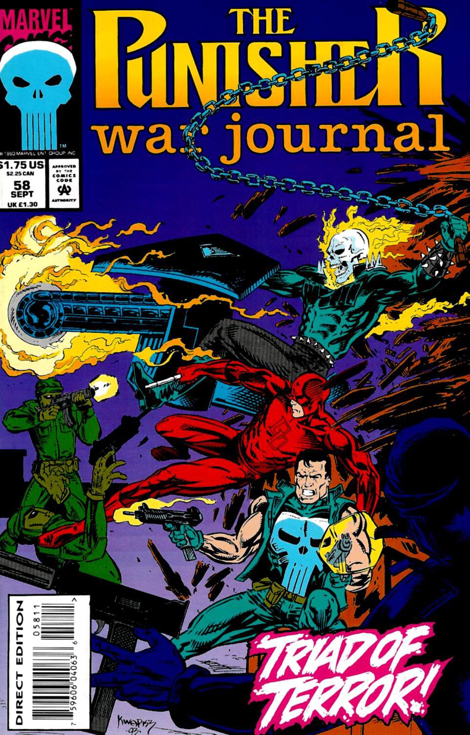 Marvel COMIC BOOK The Punisher War Journal #58 (VF)