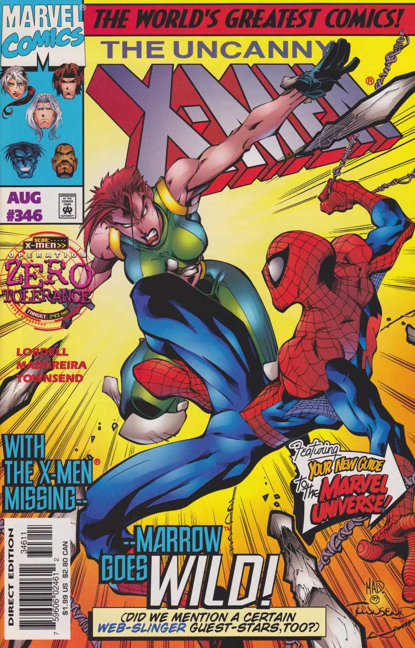 Marvel COMIC BOOK The Uncanny X-Men #346 (VF/NM)