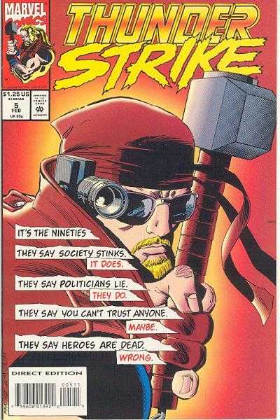 Marvel COMIC BOOK Thunderstrike #5 (VF/NM)