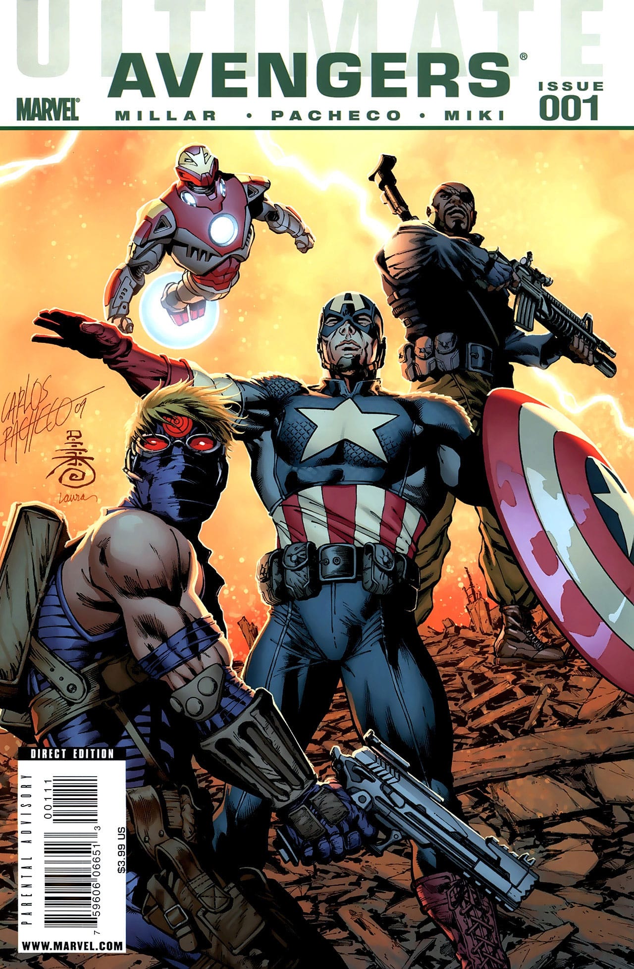 Marvel COMIC BOOK Ultimate Avengers #1 (VF/NM)