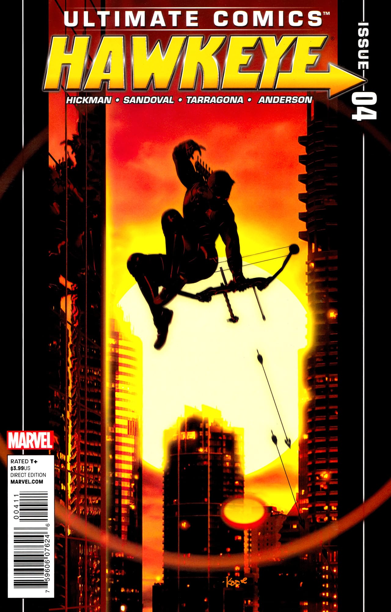 Marvel COMIC BOOK Ultimate Comics Hawkeye #4 (VF/NM)