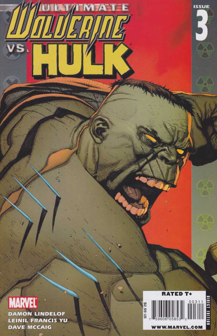 Marvel COMIC BOOK Ultimate Wolverine vs. Hulk #3 (VF/NM)
