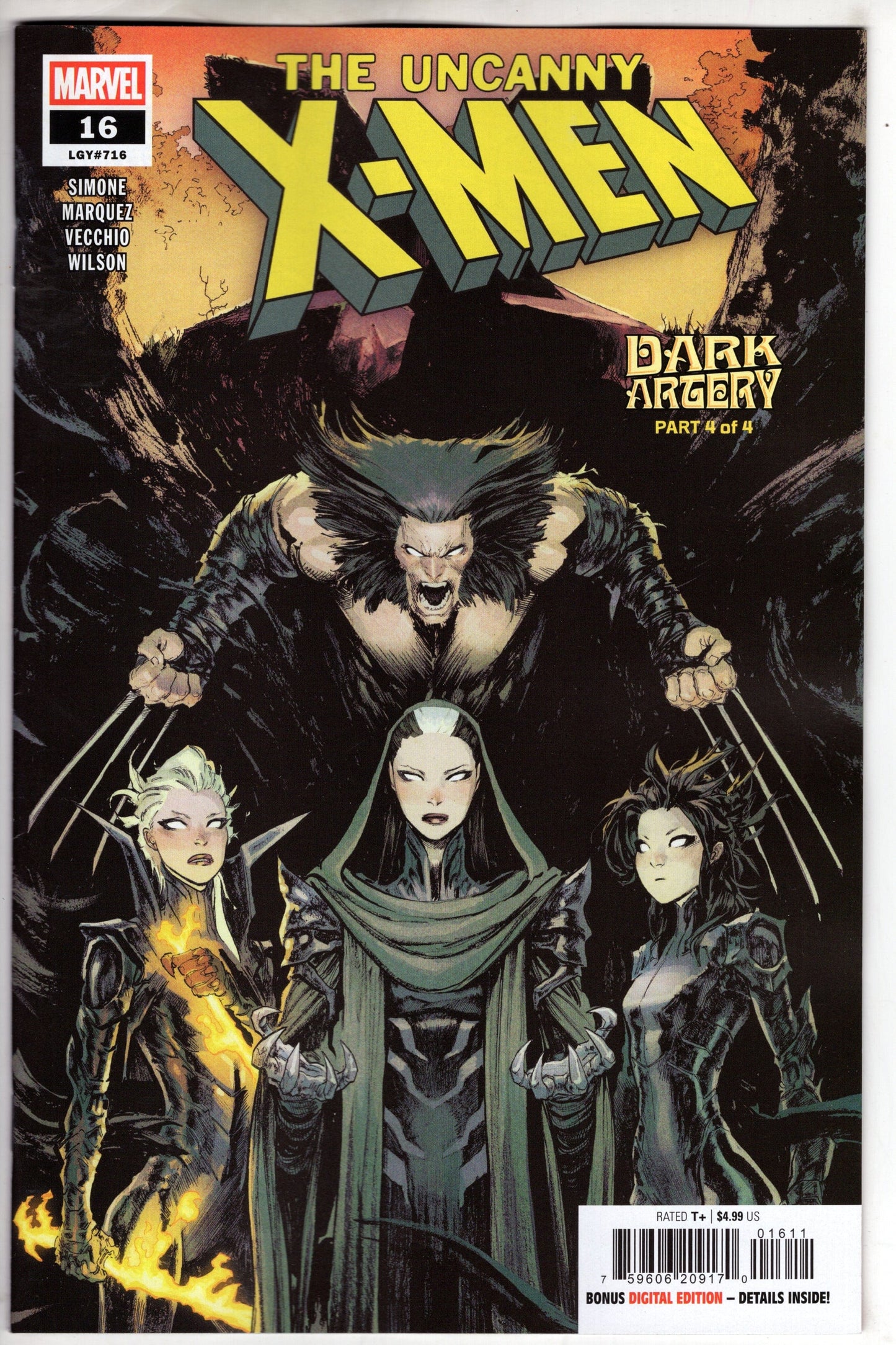 Marvel COMIC BOOK UNCANNY X-MEN #16 Cover A