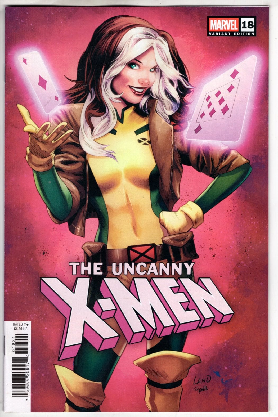 Marvel COMIC BOOK UNCANNY X-MEN #18 GREG LAND ROGUE VARIANT