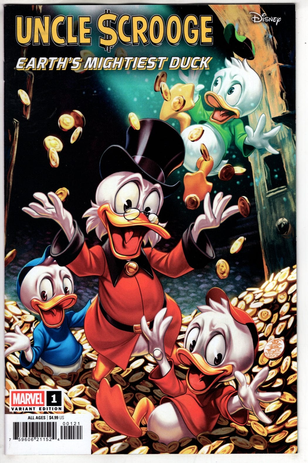 Marvel COMIC BOOK UNCLE SCROOGE: EARTH'S MIGHTIEST DUCK #1 MARK BROOKS VARIANT