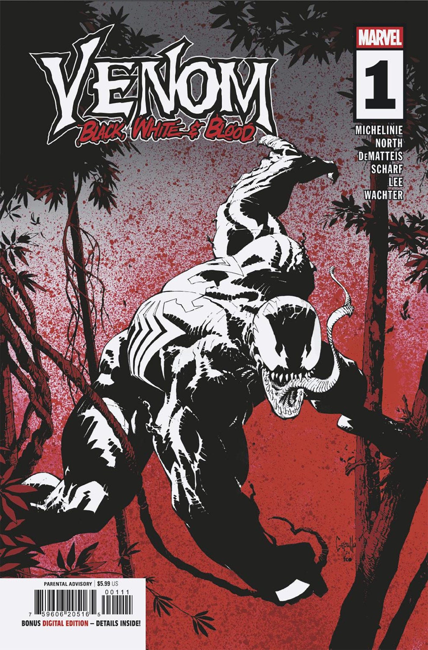 Marvel COMIC BOOK VENOM: BLACK, WHITE & BLOOD #1