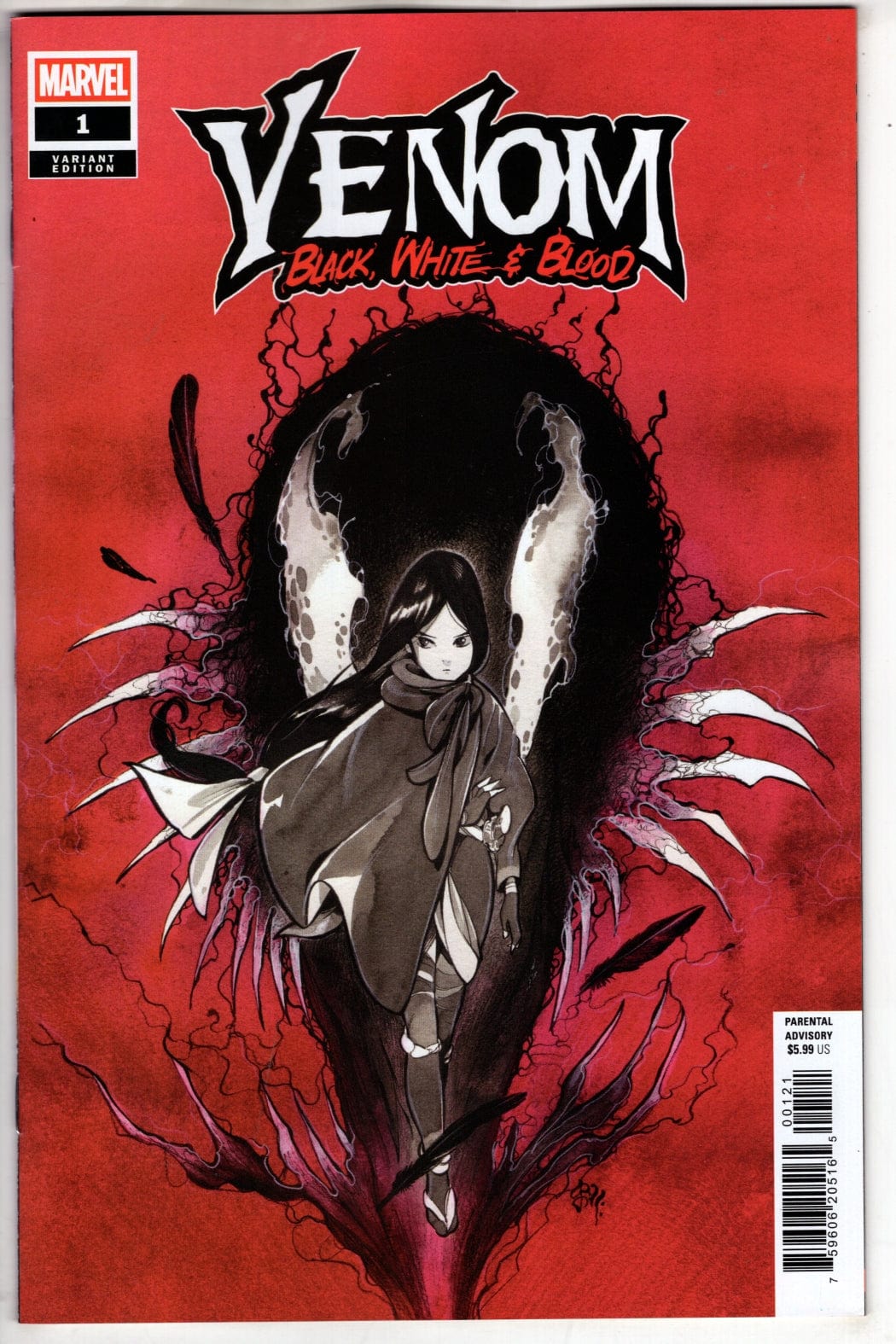 Marvel COMIC BOOK VENOM: BLACK, WHITE & BLOOD #1 PEACH MOMOKO VARIANT