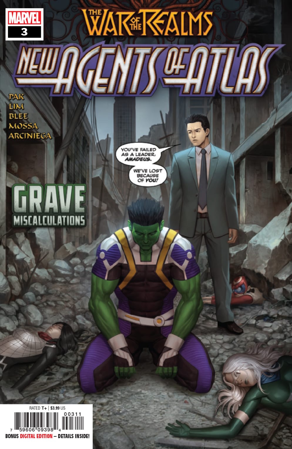 Marvel COMIC BOOK War of the Realms: New Agents of Atlas #3 (VG/FN)