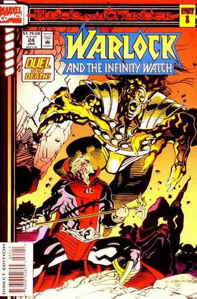 Marvel COMIC BOOK Warlock and the Infinity Watch #24 (VF/NM)