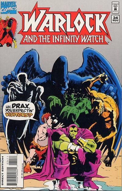 Marvel COMIC BOOK Warlock and the Infinity Watch #34 (VF/NM)