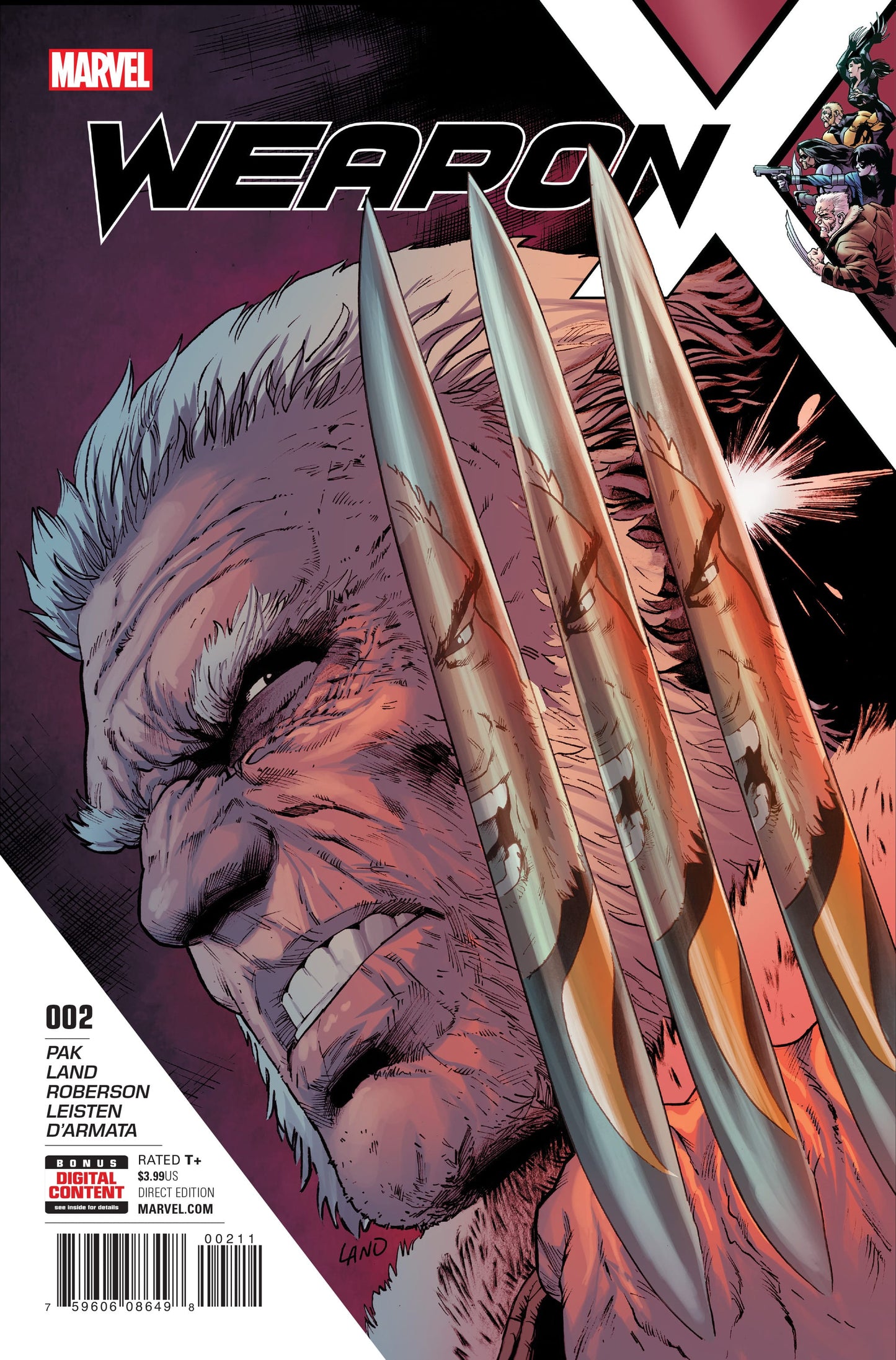 Marvel COMIC BOOK Weapon X #2 (VF/NM)