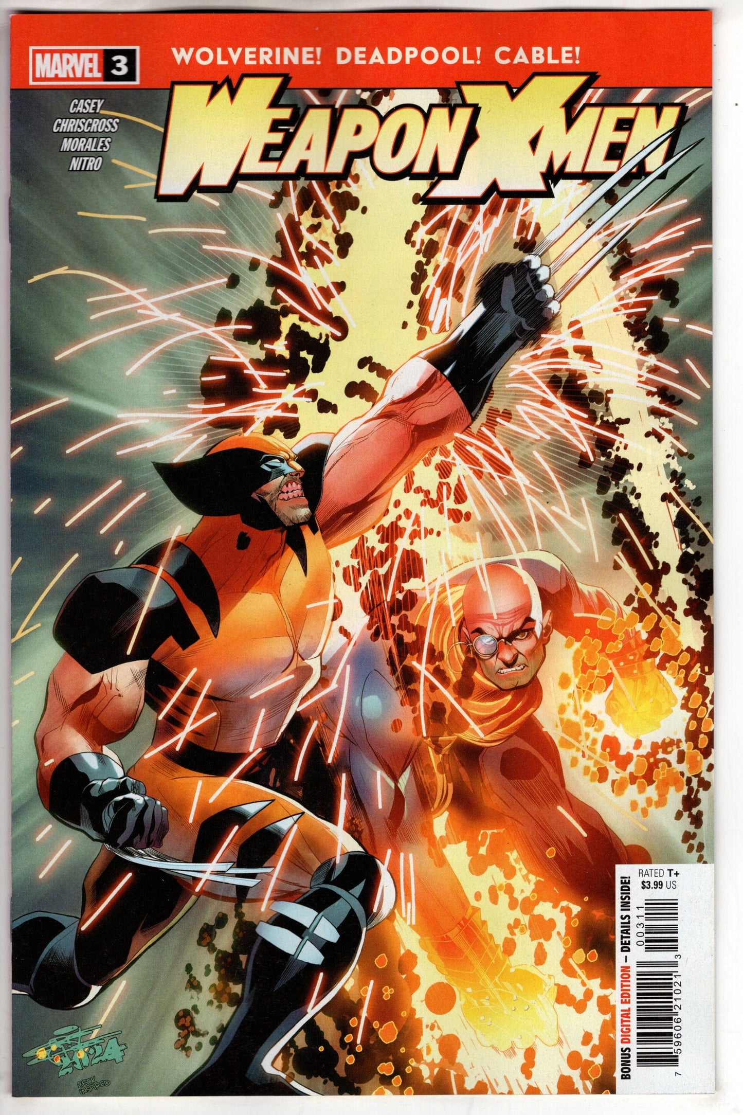 Marvel COMIC BOOK WEAPON X-MEN #3