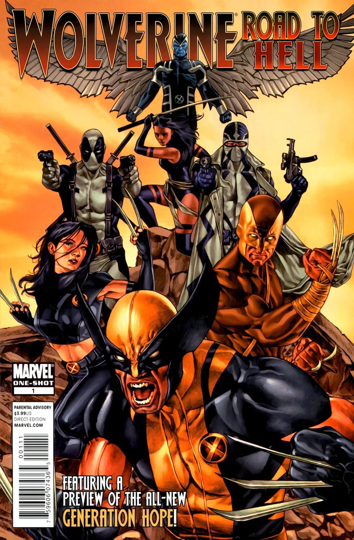 Marvel COMIC BOOK Wolverine: The Road to Hell #1 CVR A Marvel 2010 FN