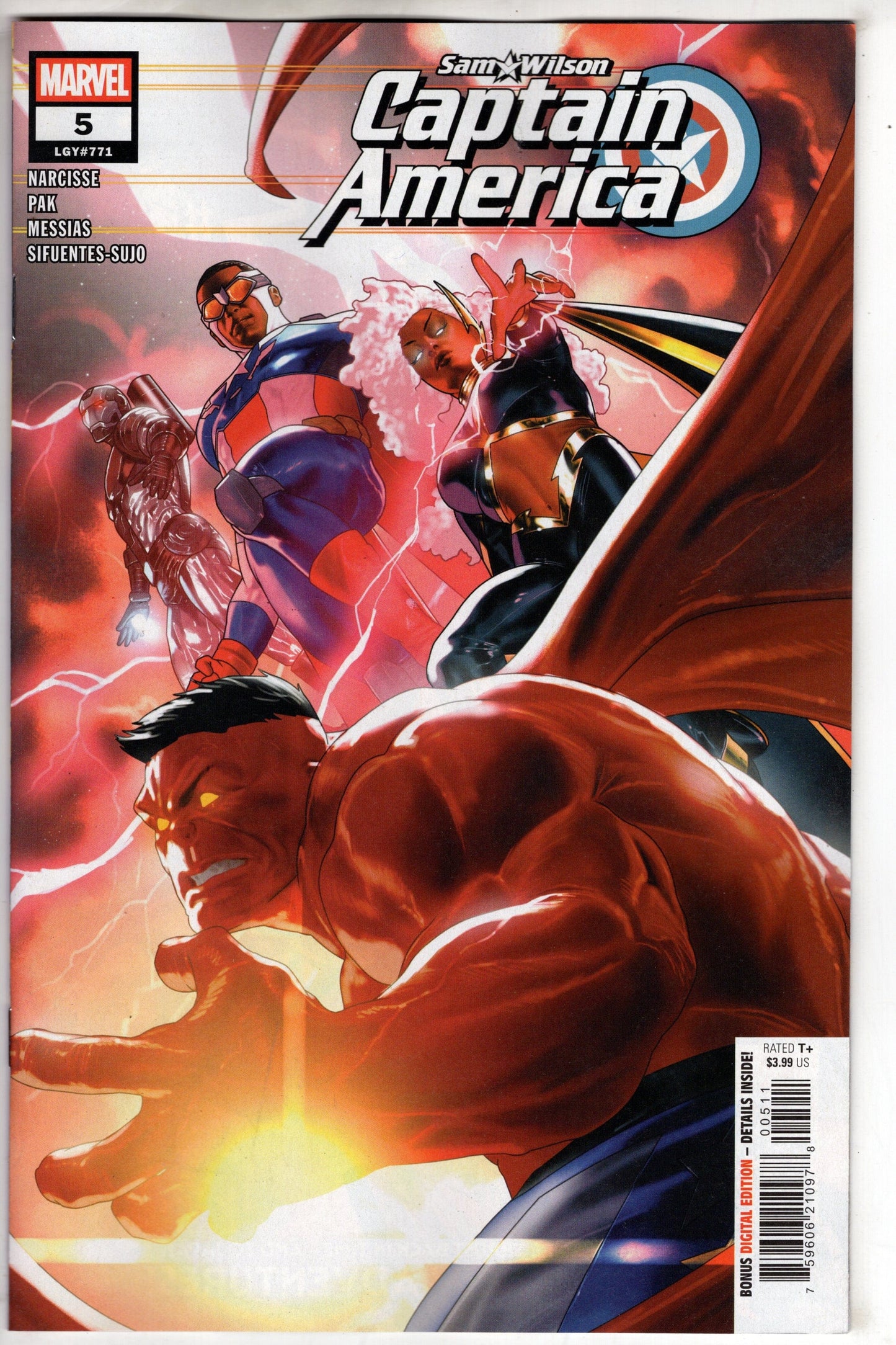 Marvel COMIC BOOKS SAM WILSON CAPTAIN AMERICA #5