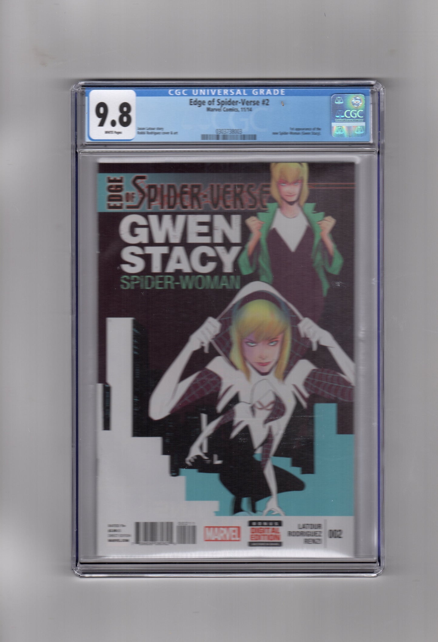 Marvel Comics CGC Comic EDGE OF SPIDER-VERSE #2 CGC 9.8