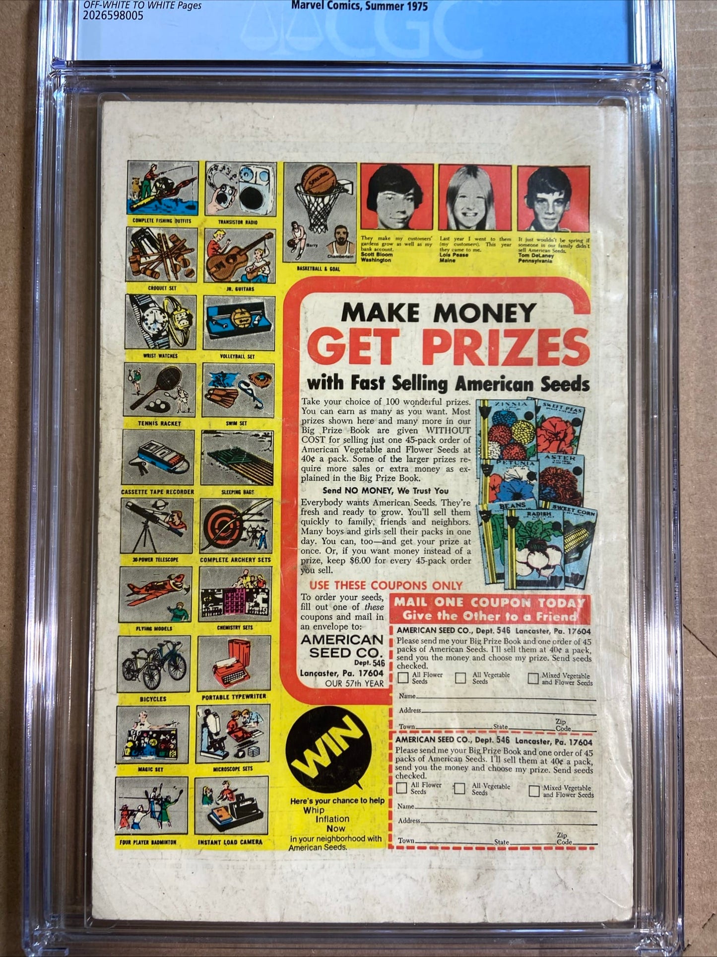 MARVEL COMICS CGC Comic GIANT SIZE X-MEN #1 CGC 2.0