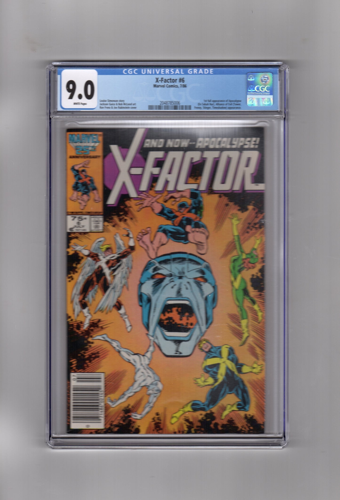 Marvel Comics CGC Comic X-FACTOR #6 CGC 9.0