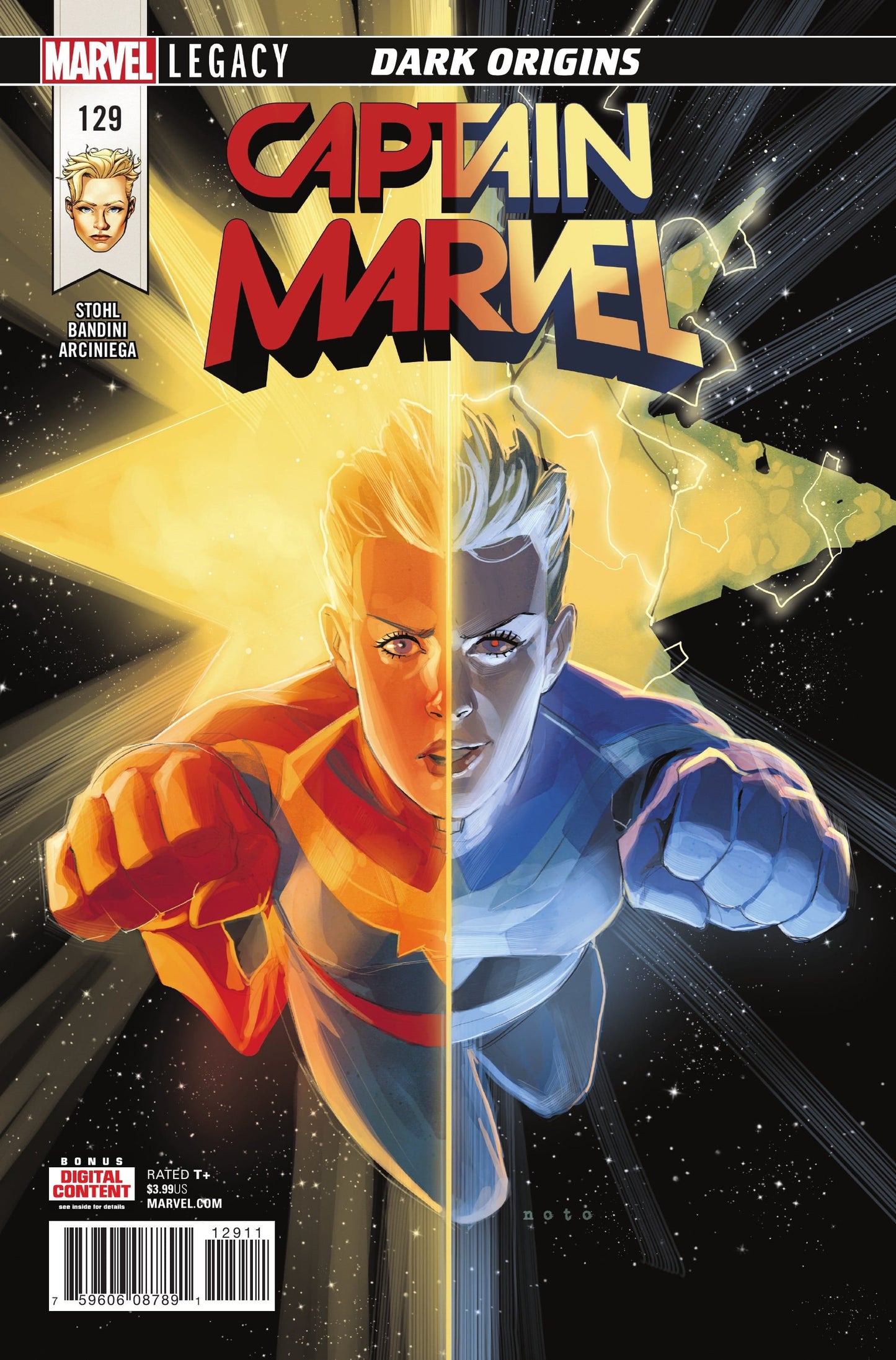 MARVEL COMICS COMIC BOOK CAPTAIN MARVEL #129 LEG