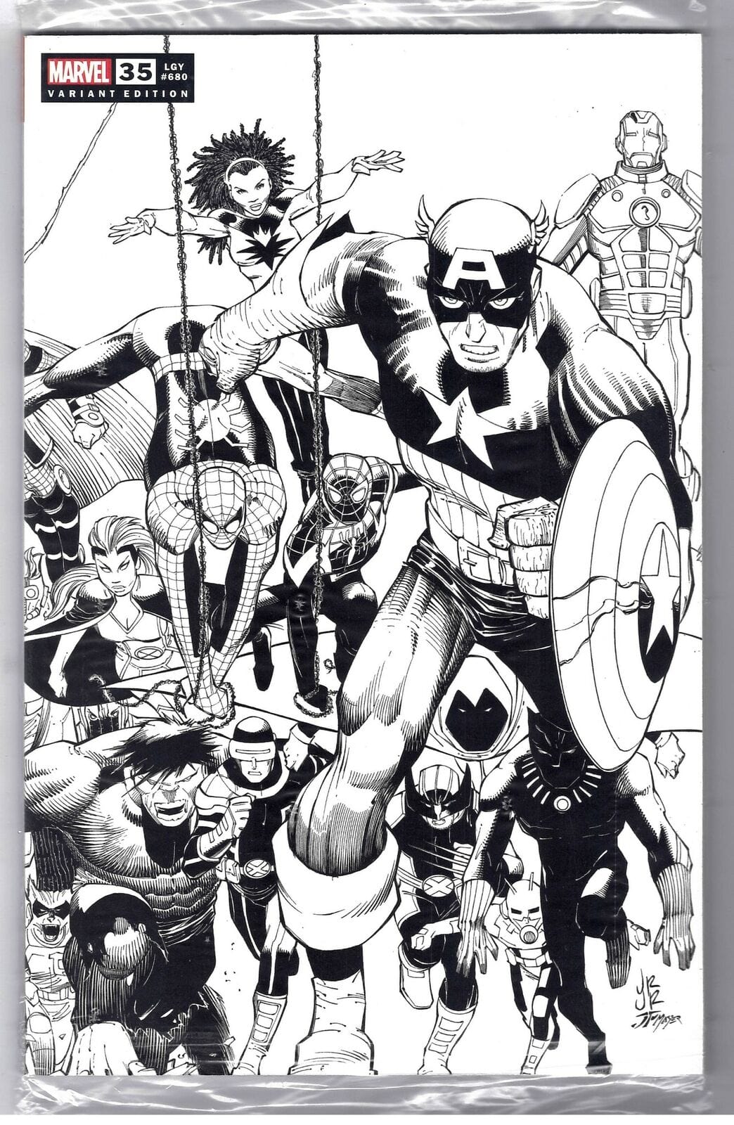 MARVEL COMICS COMIC BOOK FANTASTIC FOUR #35 JOHN ROMITA JR B&W VARIANT