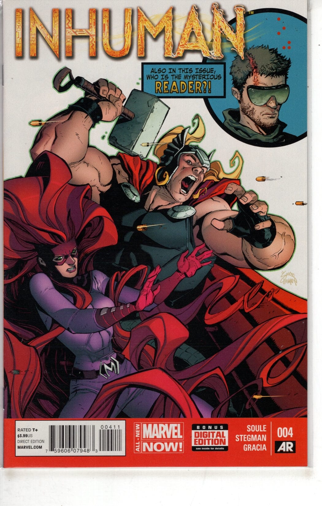 MARVEL COMICS COMIC BOOK INHUMAN #4 (VF/NM)