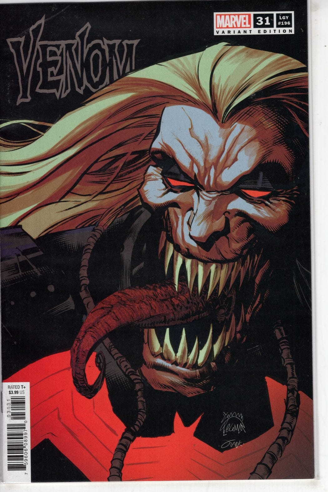 MARVEL COMICS COMIC BOOK VENOM #31 STEGMAN VAR KIB
