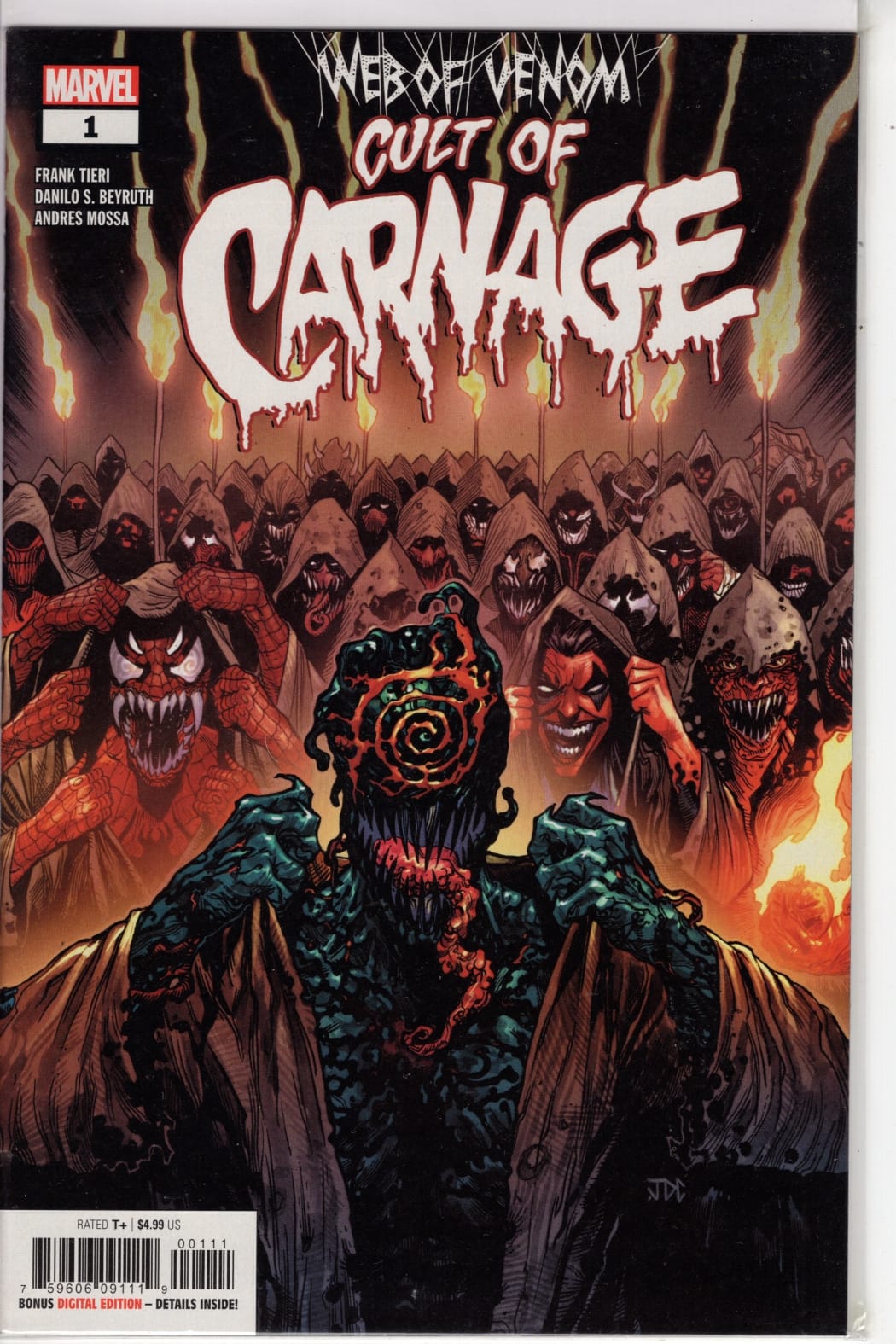 MARVEL COMICS MARVEL COMICS WEB OF VENOM CULT OF CARNAGE #1 (VF/NM)