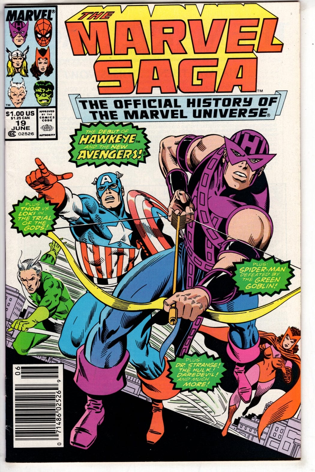 Marvel Comics The Marvel Saga The Official History of the Marvel Universe #19 (Newsstand)