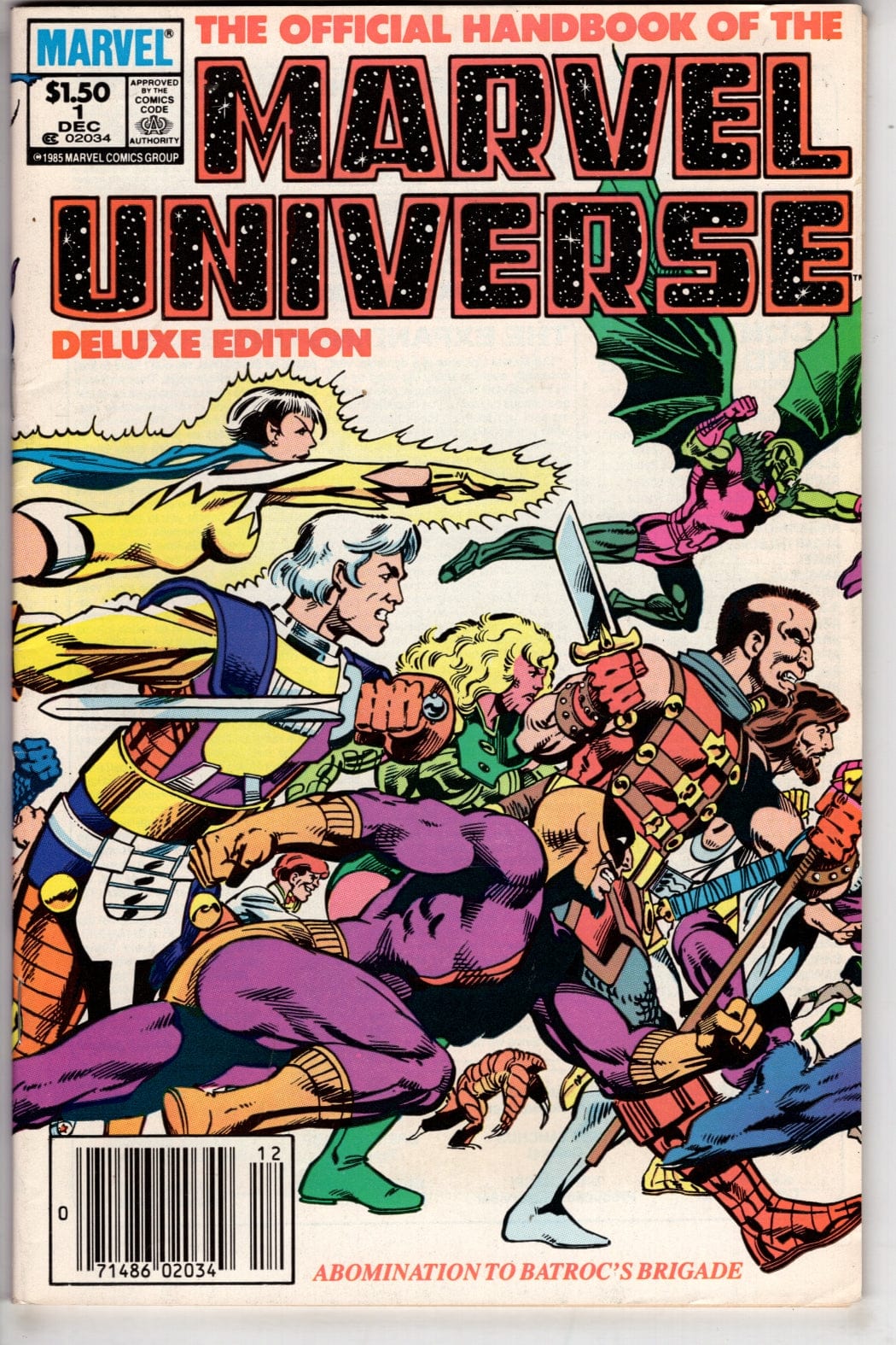 Marvel Comics The Official Handbook of the Marvel Universe #1 (Newsstand)
