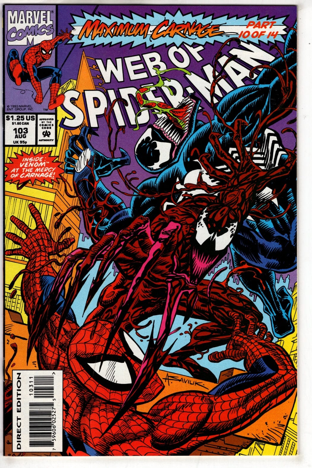 Marvel Comics Web of Spider-Man #102