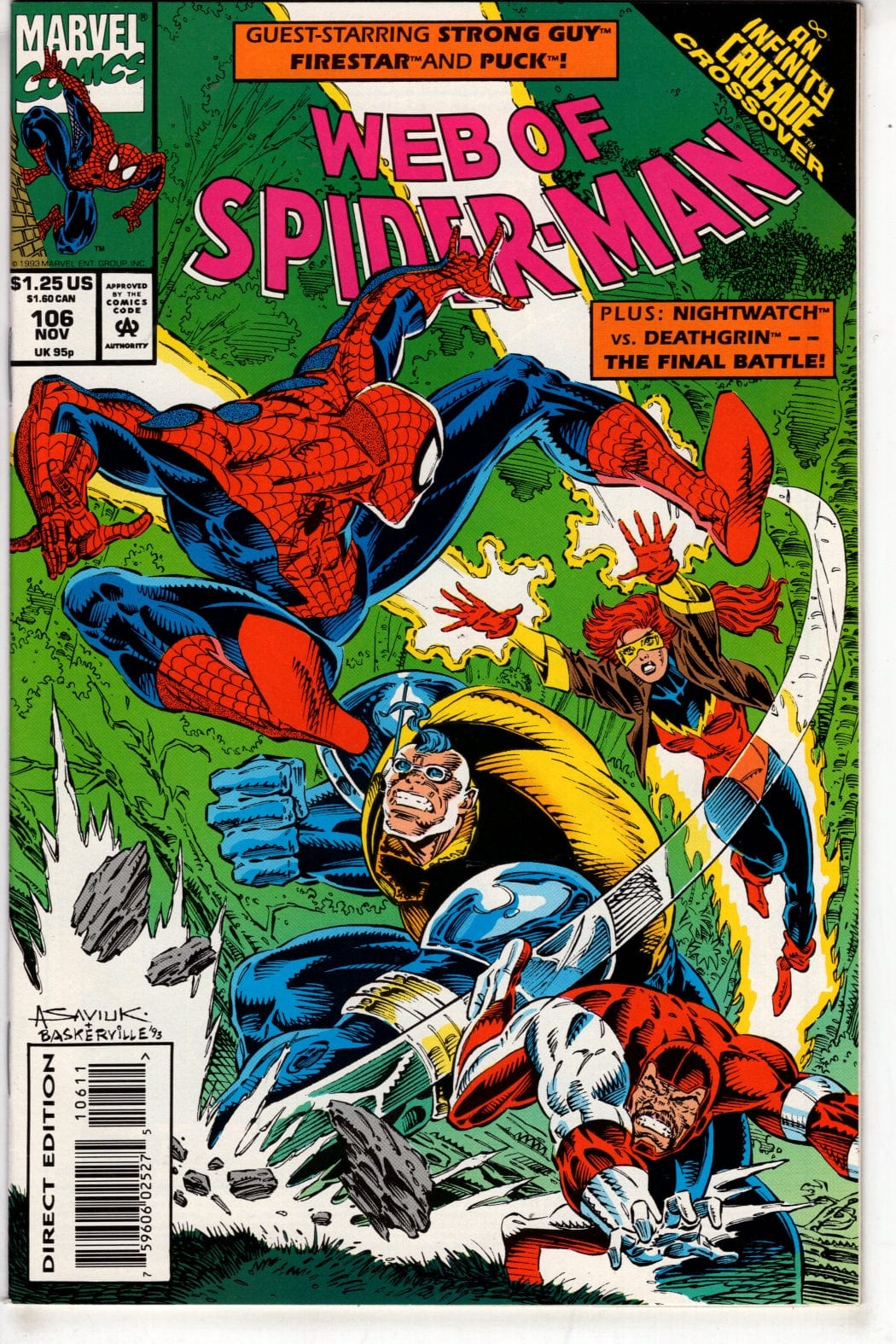 Marvel Comics Web of Spider-Man #106