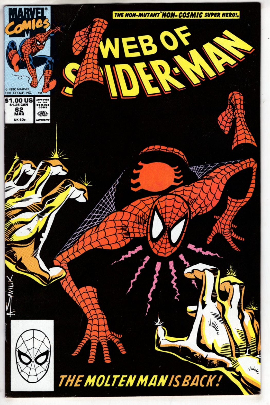 Marvel Comics Web of Spider-Man #62